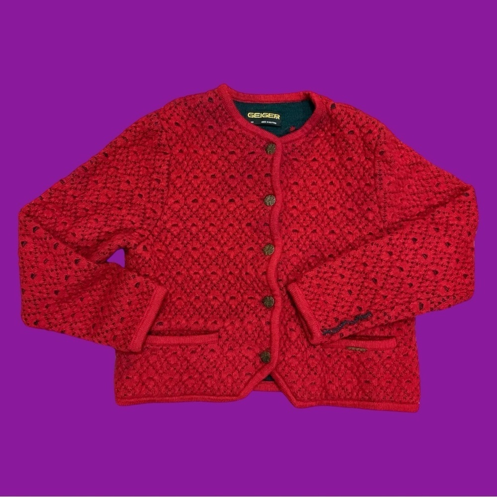 80s Geiger Wool Cardigan